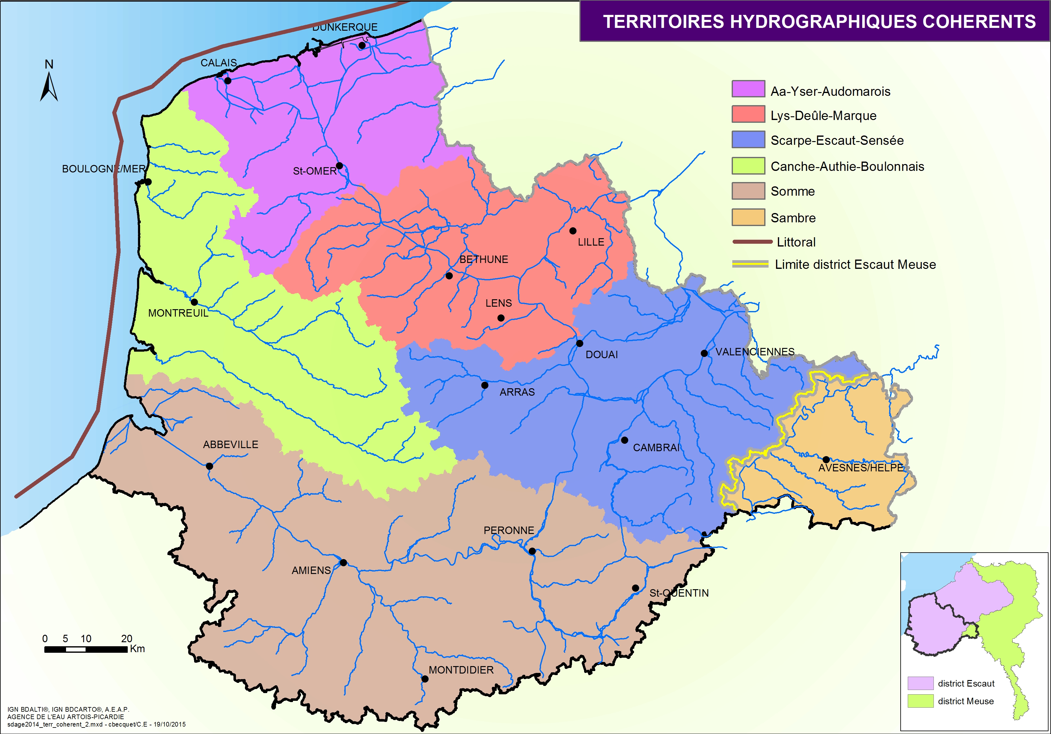 SAGE_Territoires hydrographiques cohérents