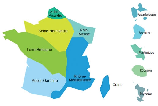 Les 6 agences de l’eau en France