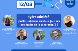 colloque Hydrosobriété : quelles réponses durables pour l’économie, l’industrie et l’urbanisme ?